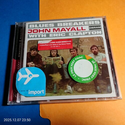 John Mayall With Eric Clapton ‎– Blues Breakers Cd Import Usa
