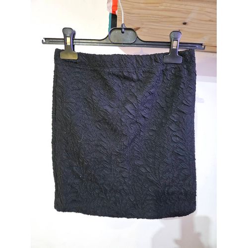 Jupe Couleur Noir Avec Faux Zip Pimkie S