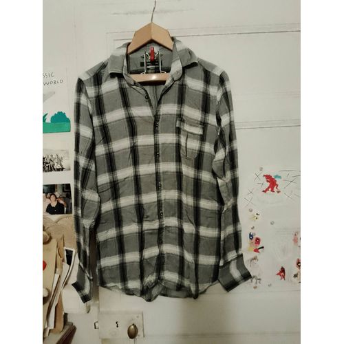 Chemise A Carreaux Noirs/Blancs Xs Guess By Marciano.