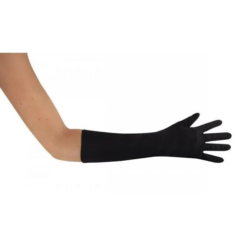 Gants Longs Noir 40 Cm - Ptit Clown - Accessoire Déguisement Adulte