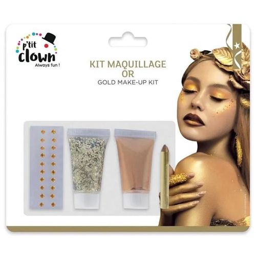 P'tit Clown Re23352 - Kit Maquillage Et Strass Or