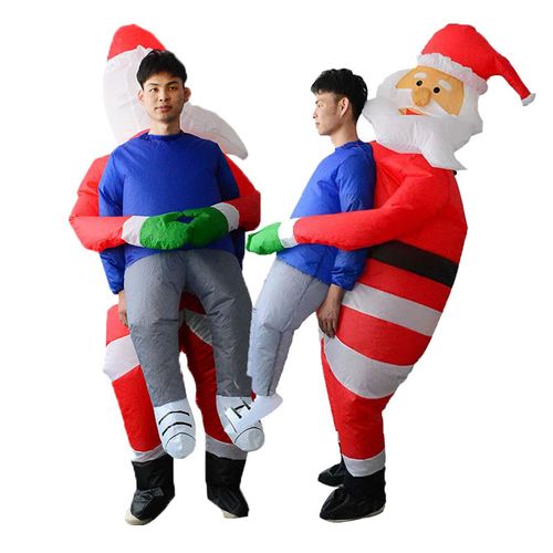 Père Noël Gonflable Adulte Costume De Père Noël Costumes D Halloween Jeux De Rôle Fêtes Costumes Drôles