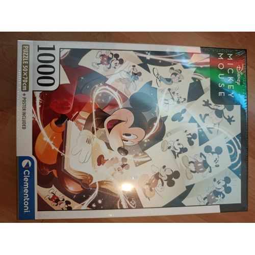Puzzle Mickey mouse 1000 pièces plus poster