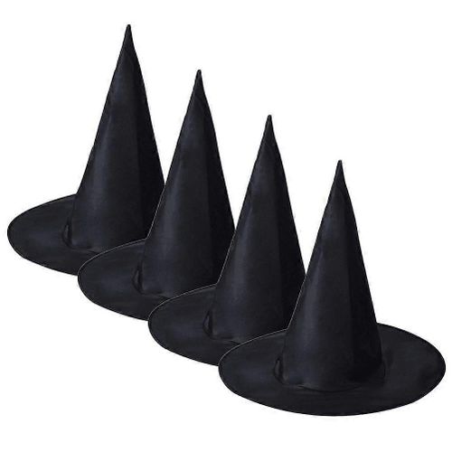Lot De 4 Chapeaux De Sorcière Réutilisables Pour Halloween - Accessoires Photo Et Costumes
