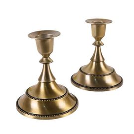 Lot de 2 chandeliers en alliage de style européen, couleur bronze, pour la décoration de mariage, de fête, de salon ou d'intérieur.