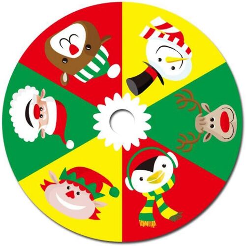 Jupe de sapin de Noël de 90 cm avec joli motif, tapis de sapin, housse de support pour sapin de Noël, décoration de fête de Noël (a)
