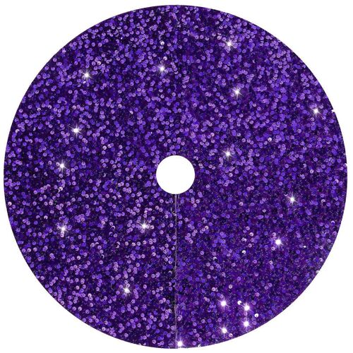 Jupe de sapin de Noël à paillettes, décoration scintillante pour les fêtes de fin d'année