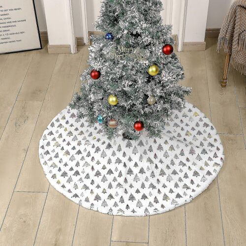 Grande jupe de sapin de Noël de 90 cm avec couvre-pieds pour les fêtes de fin d'année