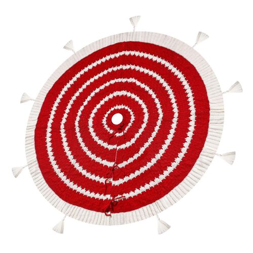 Tapis élégant pour sapin de Noël 120 cm, jupe de sapin, décoration pour pied de sapin, décoration pour la maison, les fêtes et les soirées, fond multicolore