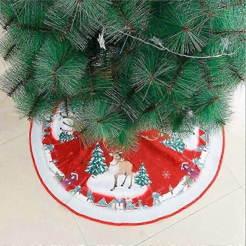 Jupe de sapin de Noël 83 cm - Décoration de sapin de Noël, Tapis de sapin, Cadeau de Noël