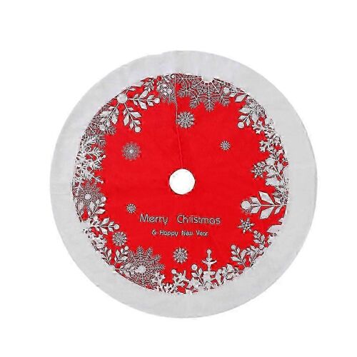 1 pièce de décoration de Noël neuve, jupe de sapin rouge, tablier de sapin, décoration de sapin de Noël pour hôtel ou centre commercial