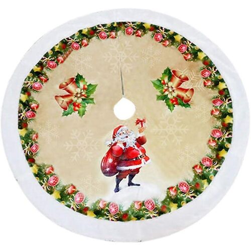 Jupes de sapin de Noël, couvre-pieds aux couleurs et motifs festifs