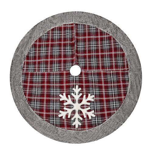 Jupe de sapin de Noël classique, décoration festive pour les fêtes de fin d'année, tissu de haute qualité et réutilisable, convient à une utilisation intérieure.