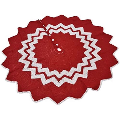 Jupes de sapin de Noël, tapis de sol tricotés en fibre acrylique, housses de protection, accessoires de décoration pour la maison et les fêtes de Noël