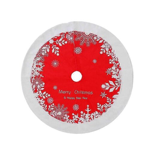 Jupe de sapin de Noël, tapis décoratif pour sapin de Noël, 122 cm, rouge, décorations pour sapin de Noël d'intérieur, décoration de Noël pour la maison, sapin de Noël