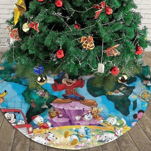 Jupe de sapin de Noël, 91 cm (36 pouces), personnages Disney, pour décorations et ornements de Noël