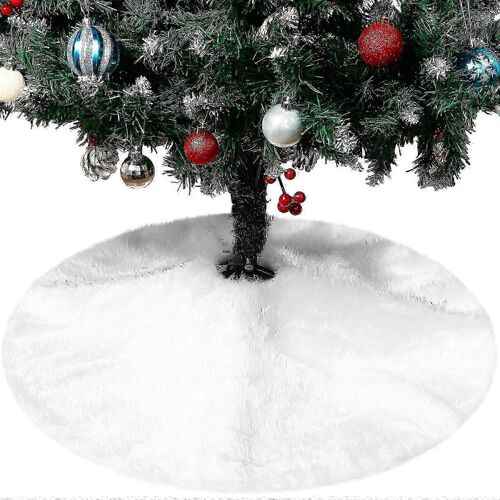Jupe de sapin de Noël en peluche, décoration de Noël, ornements de Noël
