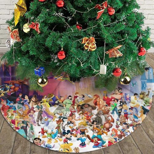 Jupe de sapin de Noël, 91 cm (36 pouces), personnages Disney, pour décorations et ornements de Noël