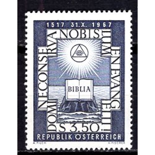 Autriche 1967 450 Eme Anniversaire De La Reforme Yvert N° 1083 Neuf**