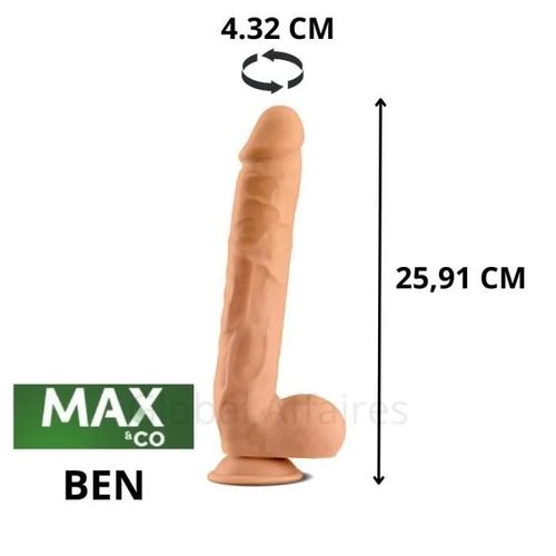 Sextoy Gode Ventouse Très Réaliste 26cm X 4,3 Cm Godemichet Flexible Femme Homme