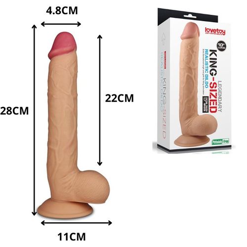 Gode Très Réaliste 28cm Testicules Ventouse Sextoy Godemichet Penis Dildo France