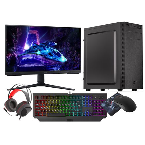 VIST SOLID PC Gaming Ryzen 5 8600G AI - RAM 16Go - AMD Radeon 760M - SSD 1 To - WIFI - LCD 24 180Hz - Windows 10 Pro