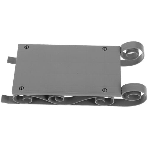 Gris Traîneau Ornement de Vacances à la Décoration de 2Pcs Plastique Traîneau