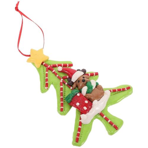 De fête de Pendaison de Charmes 4Pcs stuffers de Décorations Pour Arbres de Noël Manteau Et la Couronne Avec la Forme Rectangulaire