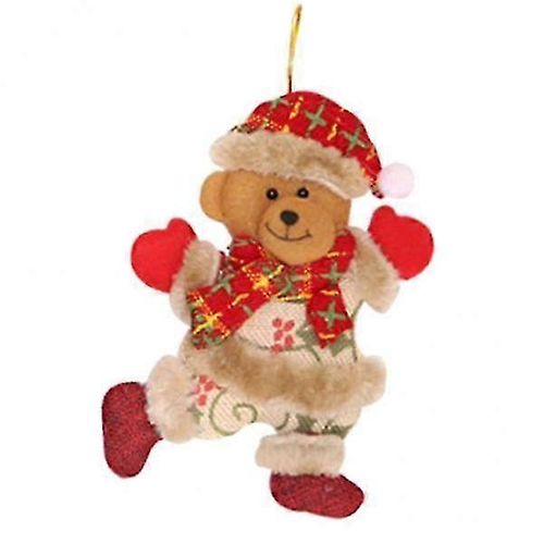 Vacances en Peluche Ours Ornements pour la Décoration d'Arbre de Noël