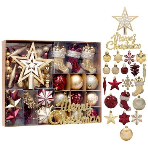 Boules de noël Ornements, Compatible avec Arbre de Noël, Décor, Résistance de la Pendaison de fête de Mariage Décorations Peintes