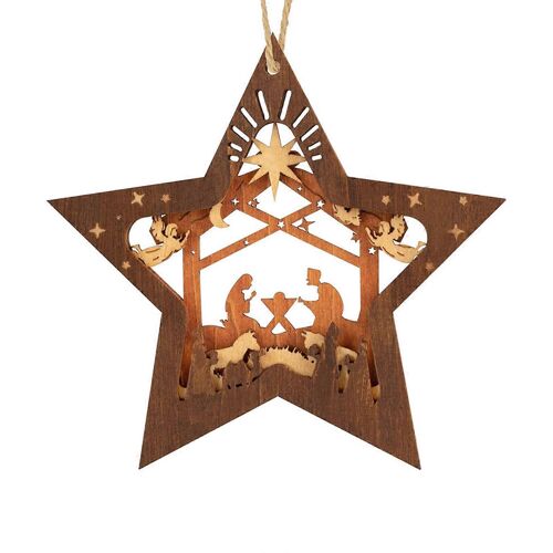 Ornement De Noël De Star Arbre De Noël Pendentif Accroché À Domicile De Fête Décoration Pendentif En Forme D'Étoile