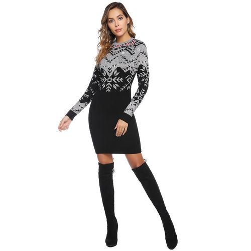 Décontracté Confortable Et Chaleureux Noël Robe Pull