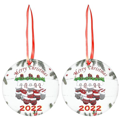 Cadeau de noël Pour Son Cadeau De Noël Pendentif Arbre de Noël Décoration 2cs d'