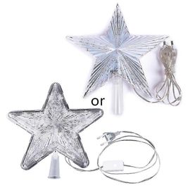 Étoile De Noël De L'Arbre D'Ornement Chaude Lumière De L'Arbre De Noël Lumineux En Plein Air