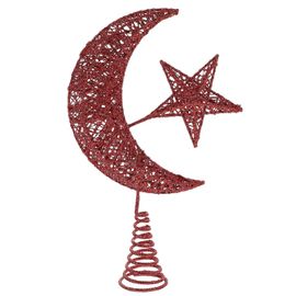 Étoile De Noël Lune De L'Arbre Festival De Vacances Ornement De Noël Décoration