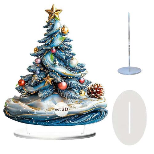 2D Plat Acrylique de Décoration Pour Arbre de Noël