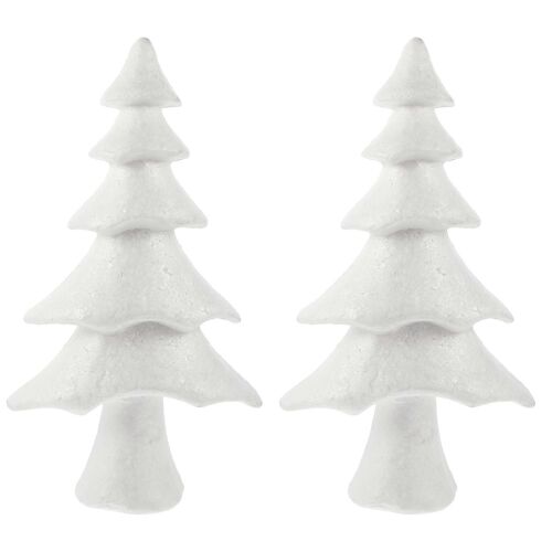 L'artisanat Ornements Diy décoration d'Arbre de Noël Pour la Fête de Noël 40x24cm Blanc 2Pcs