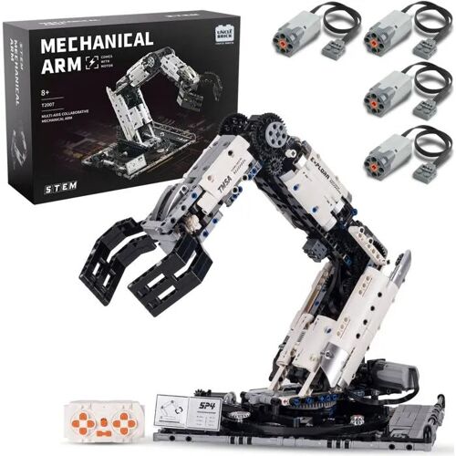 Bras Robotique 1029 Pièces – Kit de Construction Modèle Mécanique Télécommandé – Jouet Éducatif Blocs