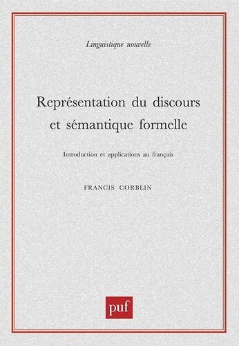 Représentation Du Discours Et Sémantique Formelle