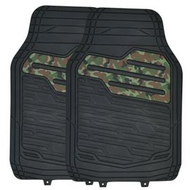 Set De 2 Tapis De Sol Avant Anti Glisse Pvc Recyclé Camo 67x45cm