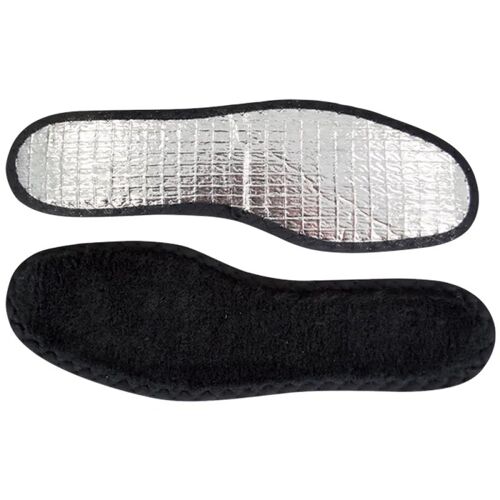 Semelles Isolante Polaire Polyester Aluminium Noire 35/36 À 45/46