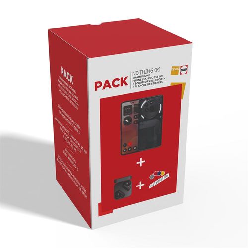 PACK SMARTPHONE NOTHING PHONE 3A PRO 6,77 5G DOUBLE NANO SIM 256 GO NOIR + ECOUTEURS BLUETOOTH CMF BY NOTHING BUDS PRO 2 NOIR