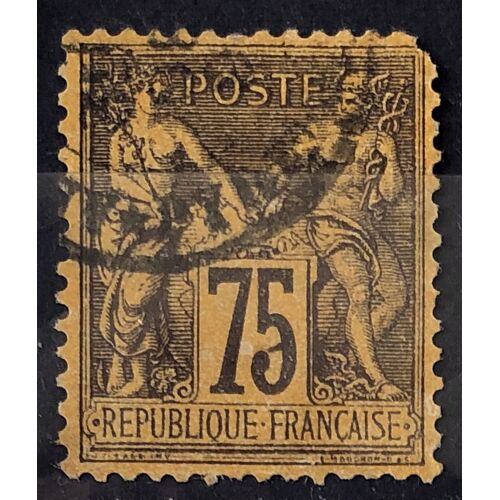 Sage 75c Violet / Orange (Type Ii = N Sous U) (N° 99) Obl À Tout Petit Prix - France Année 1884 - Brn83 - N34207