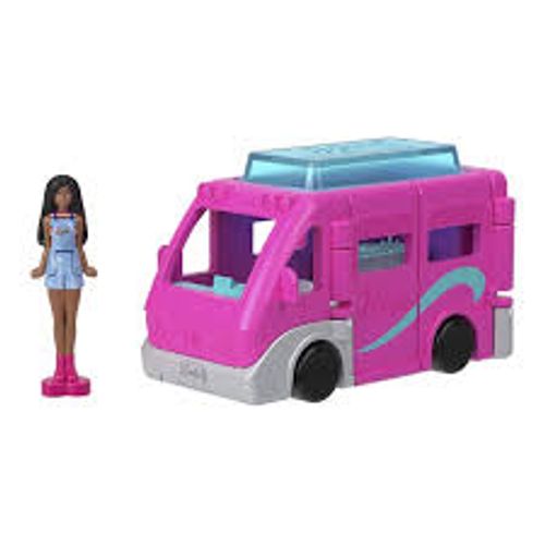 Mini Barbieland - Le camping car avec mini poupée Barbie et piscine