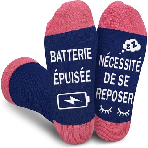 Jgd-Chaussettes Humour Femme 37-42, Cadeau Femme Original Utile Cadeau Anniversaire Maman Mamie Soeur Amie Nounou, Fête Des Mères Noël Saint Valentin