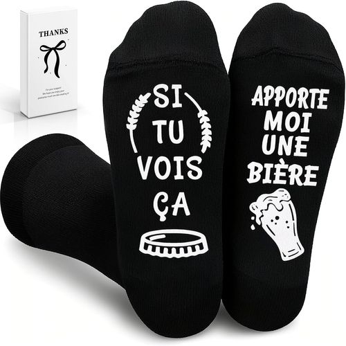 Jgd-Chaussettes Humour Homme 39-46 Fantaisie Idee Cadeau Homme Fête Pères Anniversaire Cadeau Papa Grand Garçon Chaussettes De Cadeaux Noel Humoristique Cadeaux