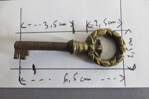 Ancienne Clé De Meuble Louis Xvi Bronze/Mm4
