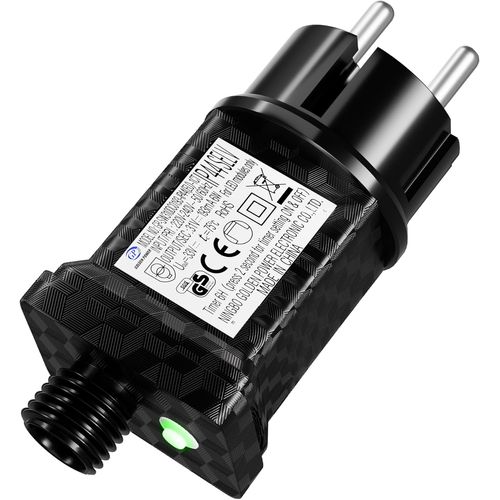 Jgd-31v 6w Clignoteur Pour Guirlande, Prise Clignotante Guirlande Lumineuse 8 Modes Avec Fonction Minuterie, Étanche Ip44 Adaptateur Électrique Led Transformateur Pour Éclairage De Noël, Rideau Lumin
