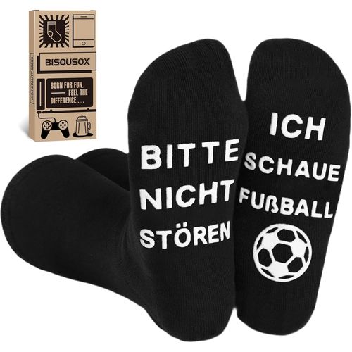 Jgd-Cadeau Homme Père Chaussettes Drôles Idée Cadeau Foot Homme Chaussettes Amusantes 39-46 Coton Chaussettes Fantaisie Cadeau D'anniversaire Les Fans Football