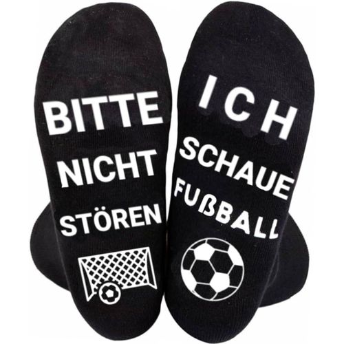 Jgd-Chaussettes Amusantes, Cadeaux De Football, Veuillez Ne Pas Déranger, Je Regarde, Chaussettes Drôles Cadeaux Pour Les Fans De Football, Hommes, Femmes, Adolescents Et Garçons, Noir , Taille